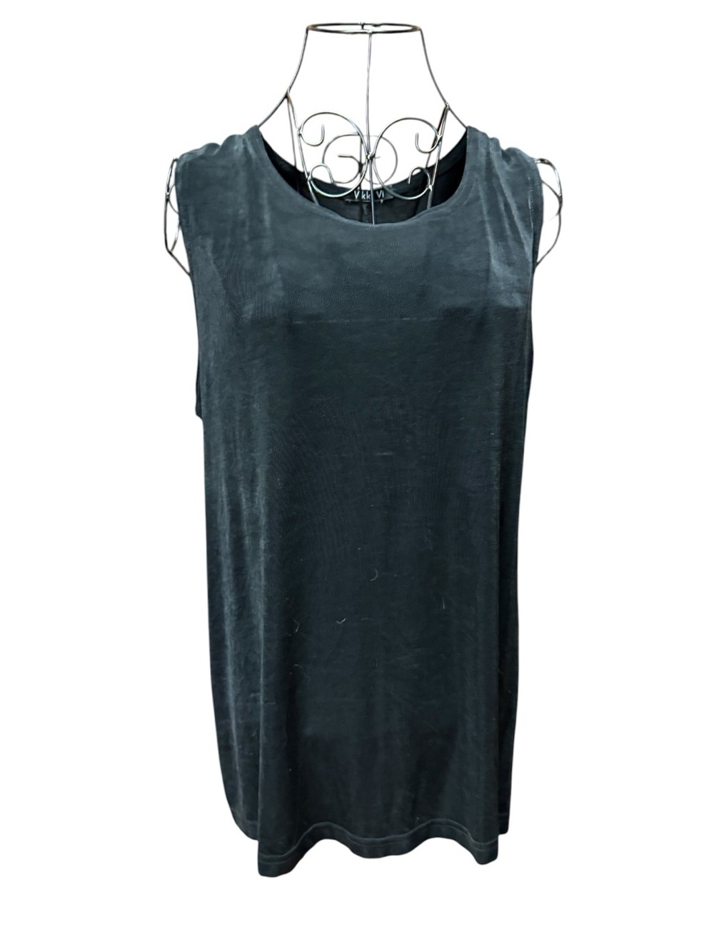 Vikki Vi Black Scoop Neck Tank 1X